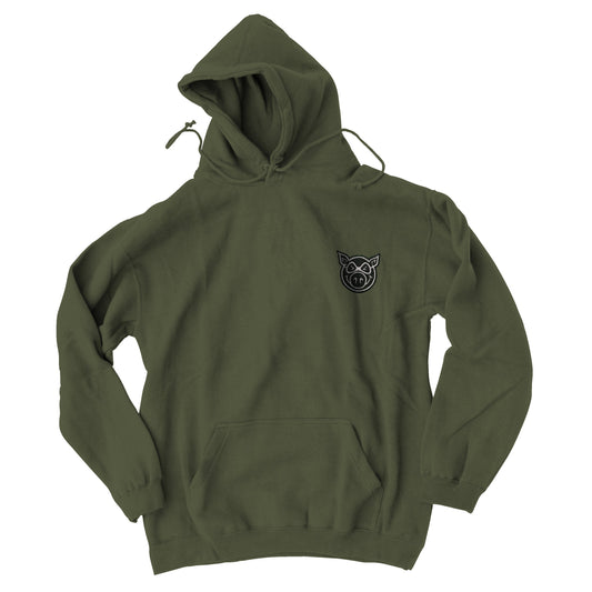 EMB PIG HEAD HOOD